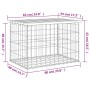 Gabionen-Design-Gartenbank aus massivem Kiefernholz, 63 x 44 x 42 cm von vidaXL, Gartenbänke - Ref: Foro24-834353, Preis: 44,...
