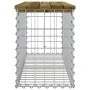 Banco jardín diseño gavión madera pino impregnada 103x31,5x42cm de vidaXL, Bancos de jardín - Ref: Foro24-834352, Precio: 66,...