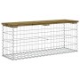 Gabion design garden bench impregnated pine wood 103x31.5x42cm by vidaXL, garden benches - Ref: Foro24-834352, Price: 68,78 €...
