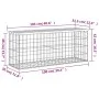 Gabion design garden bench impregnated pine wood 103x31.5x42cm by vidaXL, garden benches - Ref: Foro24-834352, Price: 67,30 €...