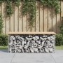 Gabionen-Design-Gartenbank aus massivem Kiefernholz, 103 x 44 x 42 cm von vidaXL, Gartenbänke - Ref: Foro24-834359, Preis: 79...