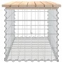 Gabionen-Design-Gartenbank aus massivem Kiefernholz, 103 x 44 x 42 cm von vidaXL, Gartenbänke - Ref: Foro24-834359, Preis: 79...