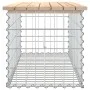 Gabionen-Design-Gartenbank aus massivem Kiefernholz, 103 x 44 x 42 cm von vidaXL, Gartenbänke - Ref: Foro24-834359, Preis: 78...