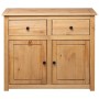 Panama style solid pine wood sideboard 93x40x80 cm by vidaXL, Sideboards - Ref: Foro24-282697, Price: 178,34 €, Discount: %