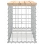Gabionen-Design-Gartenbank aus massivem Kiefernholz, 83 x 31,5 x 42 cm von vidaXL, Gartenbänke - Ref: Foro24-834347, Preis: 5...
