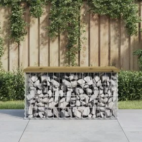 Gabion design garden bench impregnated pine wood 83x44x42 cm by vidaXL, garden benches - Ref: Foro24-834358, Price: 67,29 €, ...