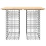 Gabionen-Design-Gartenbank aus massivem Kiefernholz, 100 x 70 x 72 cm von vidaXL, Gartenbänke - Ref: Foro24-834362, Preis: 77...