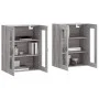 Wandschränke 2 Stk. Sonomagraues Holzwerkstoff von vidaXL, Sideboards - Ref: Foro24-3197919, Preis: 162,26 €, Rabatt: %