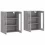 Wall cabinets 2 pcs Sonoma gray engineered wood by vidaXL, Sideboards - Ref: Foro24-3197919, Price: 164,58 €, Discount: %