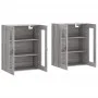 Wandschränke 2 Stk. Sonomagraues Holzwerkstoff von vidaXL, Sideboards - Ref: Foro24-3197919, Preis: 162,26 €, Rabatt: %