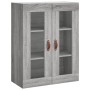Wall cabinets 2 pcs Sonoma gray engineered wood by vidaXL, Sideboards - Ref: Foro24-3197919, Price: 164,58 €, Discount: %