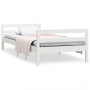 Solid white pine wood bed frame 90x190 cm by vidaXL, Beds and slatted bases - Ref: Foro24-821635, Price: 117,84 €, Discount: %