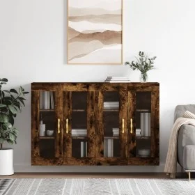 Wall cabinets 2 units engineered wood smoked oak by vidaXL, Sideboards - Ref: Foro24-3197926, Price: 171,00 €, Discount: %