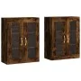 Wall cabinets 2 units engineered wood smoked oak by vidaXL, Sideboards - Ref: Foro24-3197926, Price: 171,00 €, Discount: %