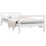 Solid white pine wood bed frame 90x190 cm by vidaXL, Beds and slatted bases - Ref: Foro24-821635, Price: 117,84 €, Discount: %