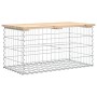 Gartenbank Design Gabion massives Kiefernholz 83x44x42 cm von vidaXL, Gartenbänke - Ref: Foro24-834356, Preis: 64,01 €, Rabat...