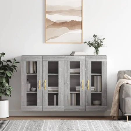 Wandschränke 2 Stk. Sonomagraues Holzwerkstoff von vidaXL, Sideboards - Ref: Foro24-3197927, Preis: 154,06 €, Rabatt: %