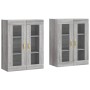 Armarios de pared 2 uds madera de ingeniería gris Sonoma de vidaXL, Aparadores - Ref: Foro24-3197927, Precio: 158,96 €