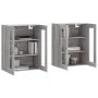 Wandschränke 2 Stk. Sonomagraues Holzwerkstoff von vidaXL, Sideboards - Ref: Foro24-3197927, Preis: 154,06 €, Rabatt: %