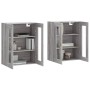 Wandschränke 2 Stk. Sonomagraues Holzwerkstoff von vidaXL, Sideboards - Ref: Foro24-3197927, Preis: 156,16 €, Rabatt: %