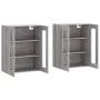 Wandschränke 2 Stk. Sonomagraues Holzwerkstoff von vidaXL, Sideboards - Ref: Foro24-3197927, Preis: 154,06 €, Rabatt: %