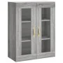 Wandschränke 2 Stk. Sonomagraues Holzwerkstoff von vidaXL, Sideboards - Ref: Foro24-3197927, Preis: 154,06 €, Rabatt: %