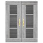 Wandschränke 2 Stk. Sonomagraues Holzwerkstoff von vidaXL, Sideboards - Ref: Foro24-3197927, Preis: 156,16 €, Rabatt: %
