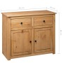 Panama style solid pine wood sideboard 93x40x80 cm by vidaXL, Sideboards - Ref: Foro24-282697, Price: 178,34 €, Discount: %