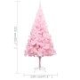 Árbol de Navidad preiluminado con luces y bolas rosa 210 cm by vidaXL, Christmas trees - Ref: Foro24-3077672, Price: 104,51 €...