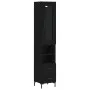 Black plywood sideboard 34.5x34x180 cm by vidaXL, Sideboards - Ref: Foro24-3199298, Price: 112,23 €, Discount: %