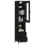 Aparador de madera contrachapada negro 34,5x34x180 cm de vidaXL, Aparadores - Ref: Foro24-3199298, Precio: 113,52 €, Descuent...