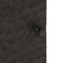 Mesita de noche de madera maciza de mango negra 40x33x46 cm