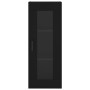Aparador de madera contrachapada negro 34,5x34x180 cm de vidaXL, Aparadores - Ref: Foro24-3199298, Precio: 113,52 €, Descuent...