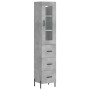 Aparador de madera contrachapada gris hormigón 34,5x34x180 cm de vidaXL, Aparadores - Ref: Foro24-3199245, Precio: 124,10 €, ...