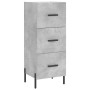 Aparador de madera contrachapada gris hormigón 34,5x34x180 cm de vidaXL, Aparadores - Ref: Foro24-3199245, Precio: 124,10 €, ...