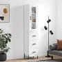 Hohes Sideboard aus weißem Sperrholz, 34,5 x 34 x 180 cm von vidaXL, Sideboards - Ref: Foro24-3199241, Preis: 123,86 €, Rabat...