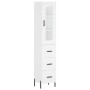 Aparador alto madera contrachapada blanco 34,5x34x180 cm de vidaXL, Aparadores - Ref: Foro24-3199241, Precio: 126,92 €, Descu...