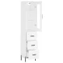 Tall white plywood sideboard 34.5x34x180 cm by vidaXL, Sideboards - Ref: Foro24-3199241, Price: 127,03 €, Discount: %