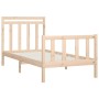 Solid pine wood bed frame 90x200 cm by vidaXL, Beds and slatted bases - Ref: Foro24-3107013, Price: 90,86 €, Discount: %