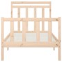 Solid pine wood bed frame 90x200 cm by vidaXL, Beds and slatted bases - Ref: Foro24-3107013, Price: 90,86 €, Discount: %
