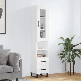 Hohes Sideboard aus weißem Sperrholz, 34,5 x 34 x 180 cm von vidaXL, Sideboards - Ref: Foro24-3199321, Preis: 115,13 €, Rabat...