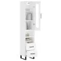 Tall white plywood sideboard 34.5x34x180 cm by vidaXL, Sideboards - Ref: Foro24-3199321, Price: 114,68 €, Discount: %