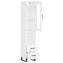 Tall white plywood sideboard 34.5x34x180 cm by vidaXL, Sideboards - Ref: Foro24-3199321, Price: 114,68 €, Discount: %