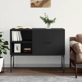 Sideboard aus schwarzem Holzwerkstoff 100x40x79,5 cm von vidaXL, Sideboards - Ref: Foro24-831818, Preis: 76,74 €, Rabatt: %