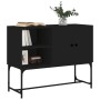 Engineered wood black sideboard 100x40x79.5 cm by vidaXL, Sideboards - Ref: Foro24-831818, Price: 75,54 €, Discount: %