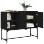 Engineered wood black sideboard 100x40x79.5 cm by vidaXL, Sideboards - Ref: Foro24-831818, Price: 76,74 €, Discount: %