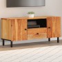 Mueble de TV madera maciza de acacia 105x33x46 cm en Muebles TV | Comprar online en Foro24