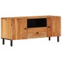 Mueble de TV madera maciza de acacia 105x33x46 cm en Muebles TV | Comprar online en Foro24
