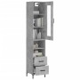 Gray concrete plywood sideboard 34.5x34x180 cm by vidaXL, Sideboards - Ref: Foro24-3199301, Price: 112,63 €, Discount: %