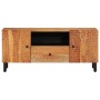 Mueble de TV madera maciza de acacia 105x33x46 cm en Muebles TV | Comprar online en Foro24